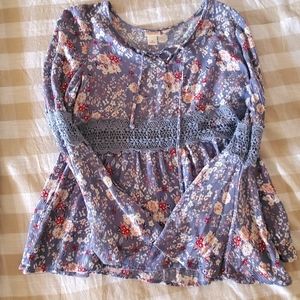 Target flowy peplum top